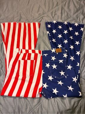Women American Flag Star & Stripe Bottoms - Red, White & Blue